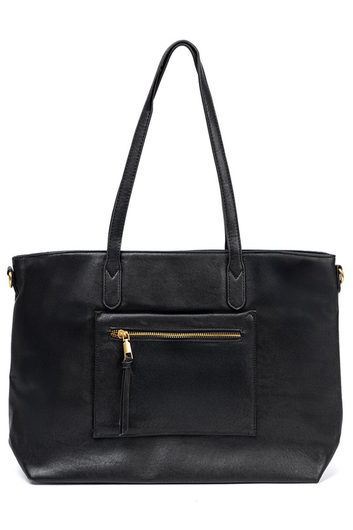 SchZuarz Handtasche ze goldenmi elementami SchZuarz Handtasche ze goldenmi elementami