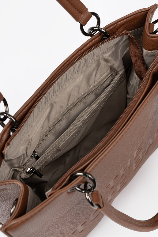 Handheld typu tote Zu ciepłym brązie Handheld typu tote Zu ciepłym brązie