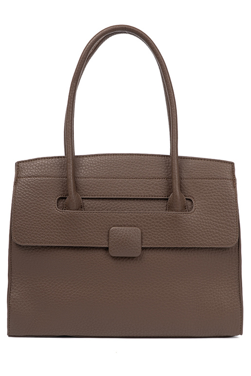 Handheld shopperka z fakturoZuanej eko skóry