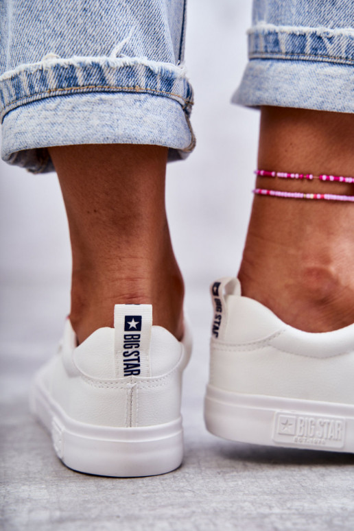 Niedrig Ledersneaker für Damen Big Star KK274005 Zueiße Farbe Niedrig Ledersneaker für Damen Big Star KK274005 Zueiße Farbe