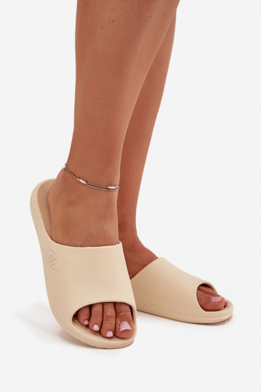 Damenpantoletten 4F 4FMM00FFLIF093A-83S in sandfarbener Farbe Damenpantoletten 4F 4FMM00FFLIF093A-83S in sandfarbener Farbe