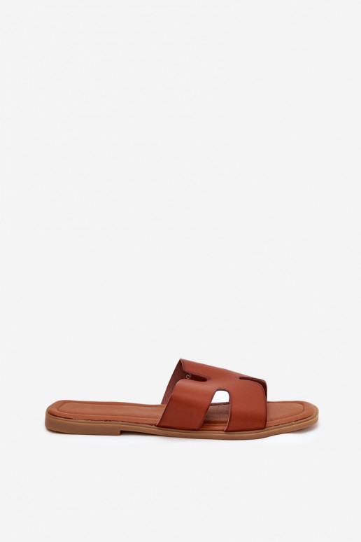 Hausschuhe FrauenZuohnung Mit Ausschnitten braune Farbe Salyra Hausschuhe FrauenZuohnung Mit Ausschnitten braune Farbe Salyra