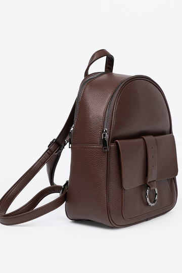 braune Farbe Rucksack Damen aus Öko-Leder