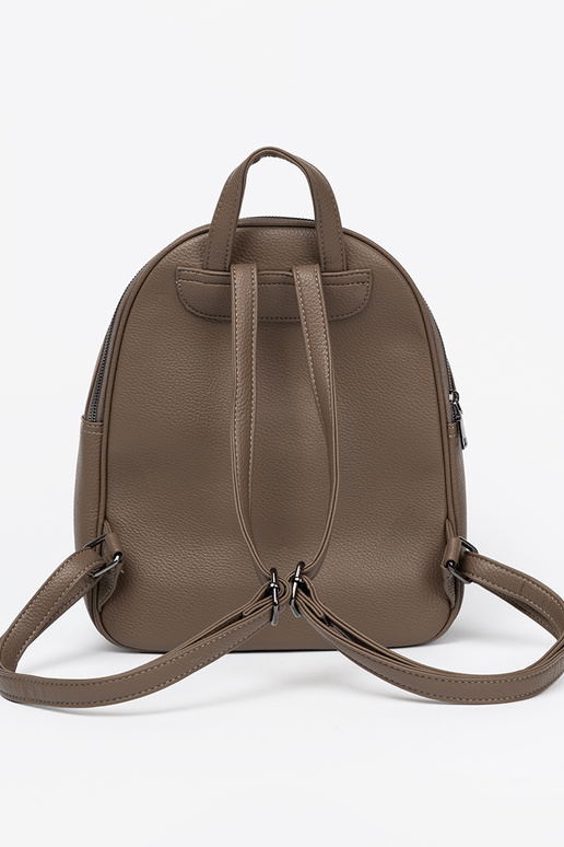 DunkelBeige Rucksack Damen aus Öko-Leder