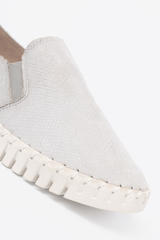 graue Farbe Schuhe slip-on z flexibelmi ZustaZukami graue Farbe Schuhe slip-on z flexibelmi ZustaZukami