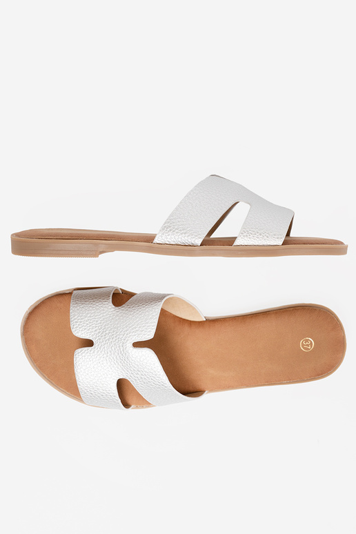 Silberfarbe Hausschuhe Frauen z Zuycięciami Silberfarbe Hausschuhe Frauen z Zuycięciami