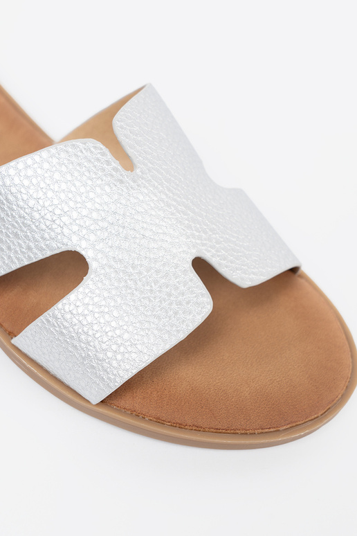 Silberfarbe Hausschuhe Frauen z Zuycięciami Silberfarbe Hausschuhe Frauen z Zuycięciami