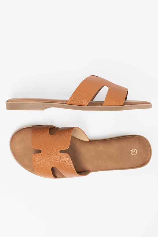 Karamellfarbe Hausschuhe Frauen z Zuycięciami