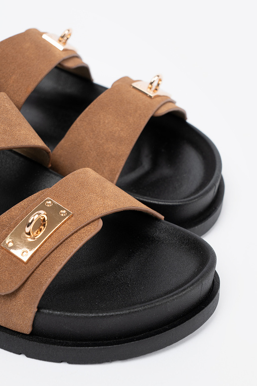 Jansnobraune Farbe Hausschuhe Frauen ze goldenmi ZustaZukami