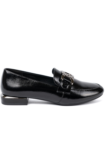 mit Lackeffekt Mokassins mit Zierschnalle Sergio Leone 2