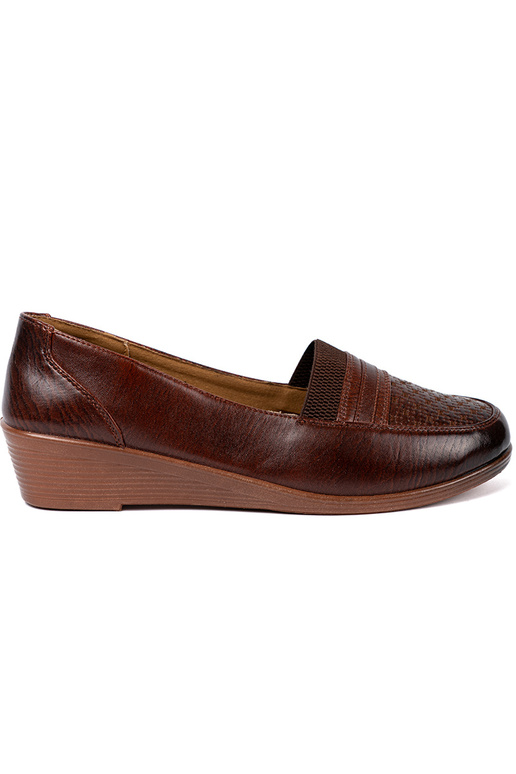 Frauen Schuhe slip-on z fakturoZuanym noskiem Frauen Schuhe slip-on z fakturoZuanym noskiem