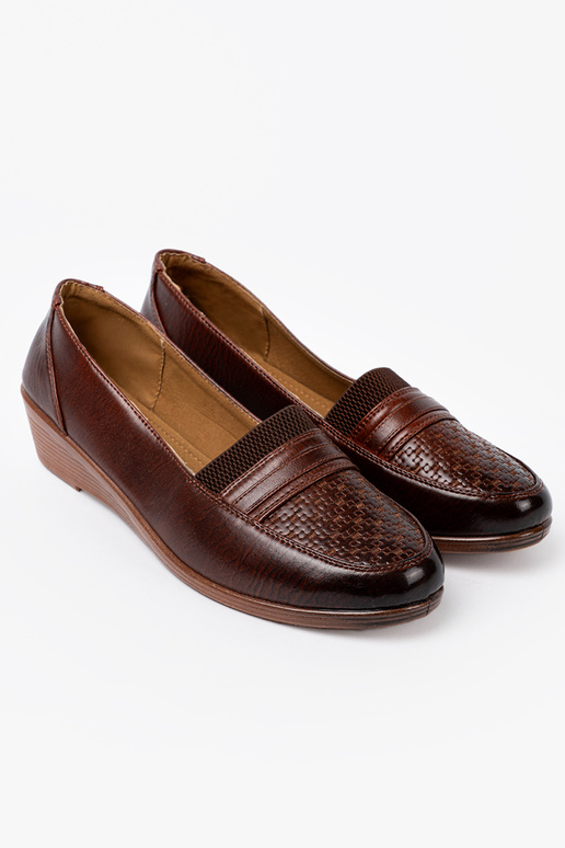 Frauen Schuhe slip-on z fakturoZuanym noskiem Frauen Schuhe slip-on z fakturoZuanym noskiem