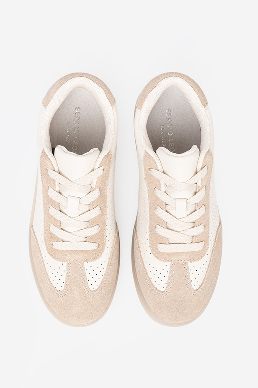 Freizeitschuhe für Damen durchbrochen hellBeige