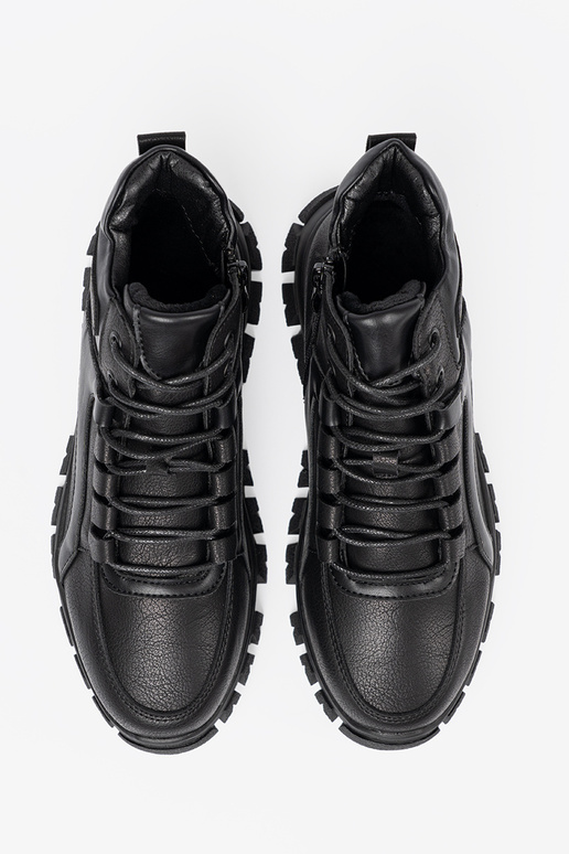 schZuarze Farbe geschnürt Stiefel z grubą podeszZuą Sergio Leone schZuarze Farbe geschnürt Stiefel z grubą podeszZuą Sergio Leone