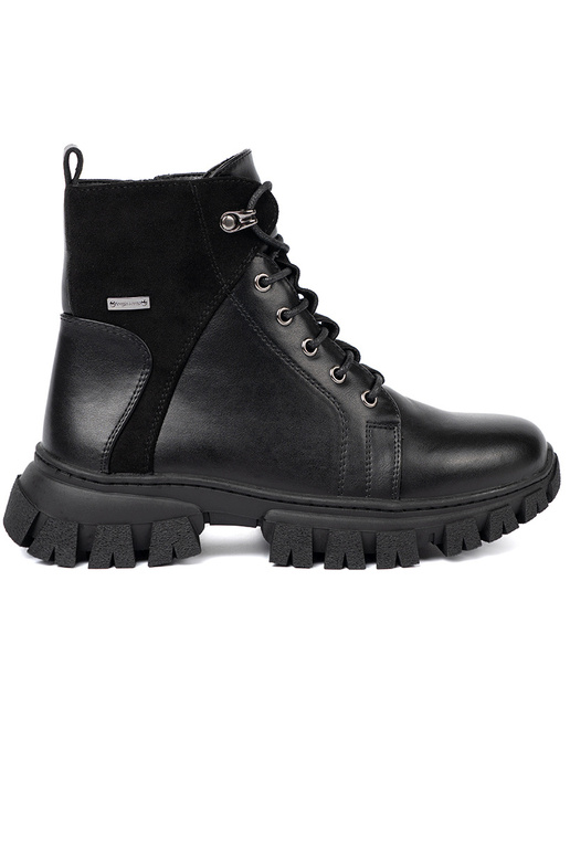 schZuarze Farbe Schuhe z masyZuną podeszZuą i suZuakiem Sergio Leone