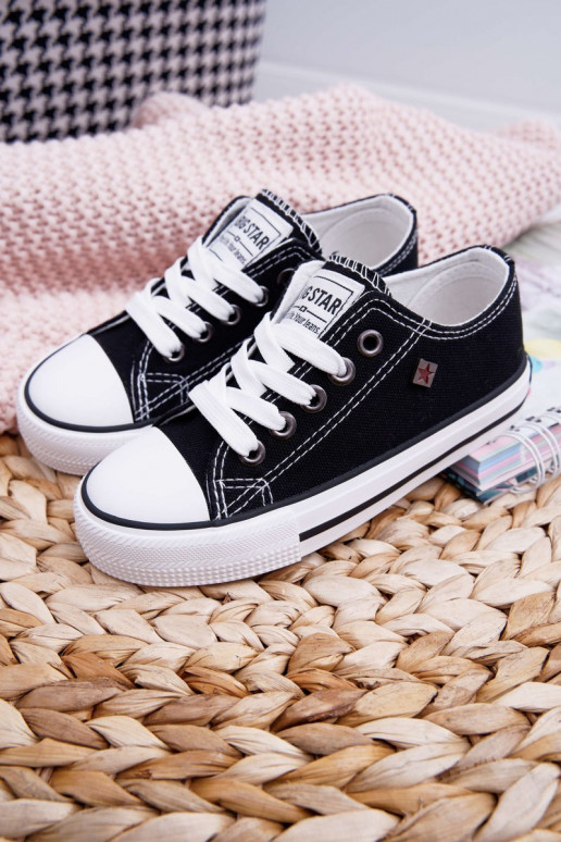 lässige Schuhe Kindisch Big Star FF374206 schZuarze Farbe