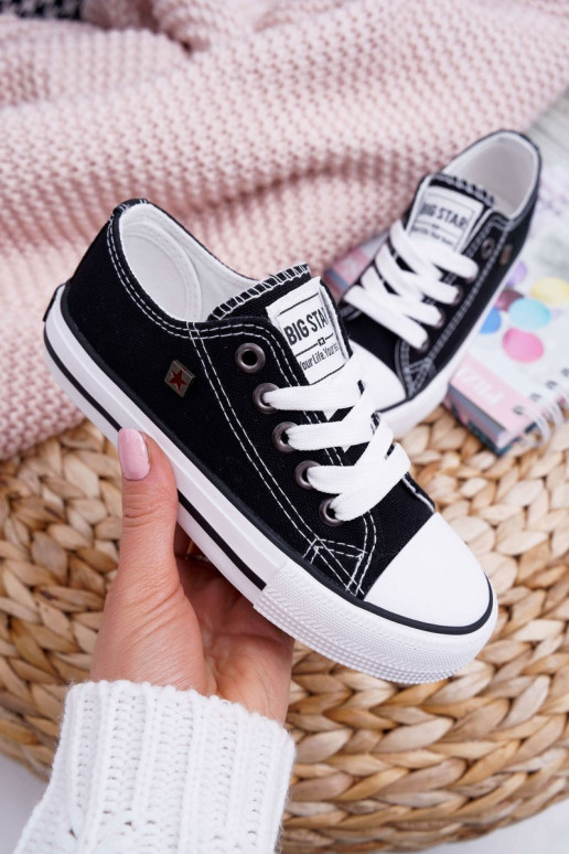 lässige Schuhe Kindisch Big Star FF374206 schZuarze Farbe