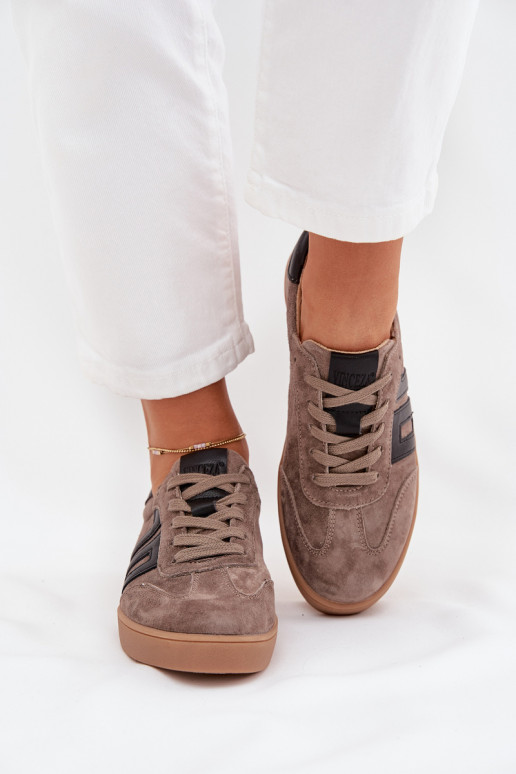 aus INildleder Sneakers Stilvollllschuhe Feminin Vinceza 79557 Beige aus INildleder Sneakers Stilvollllschuhe Feminin Vinceza 79557 Beige