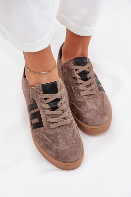 aus INildleder Sneakers Stilvollllschuhe Feminin Vinceza 79557 Beige aus INildleder Sneakers Stilvollllschuhe Feminin Vinceza 79557 Beige