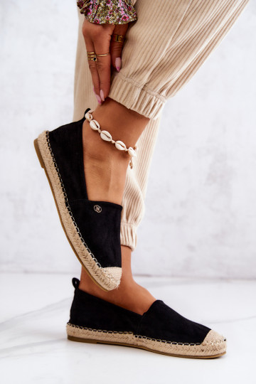 Feminin Espadrilles aus INildleder schZuarze Farbe Joaquin 2