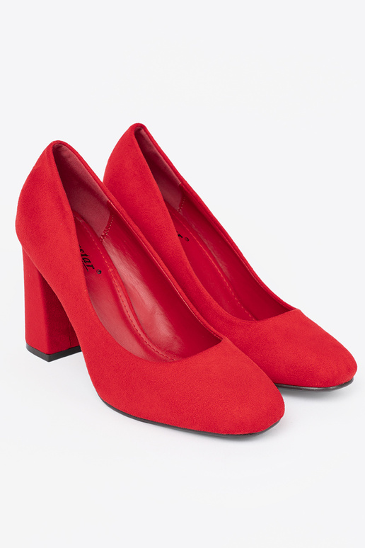 Klassisches Stilvollll Rot High Heels z zaokrąglonym noskiem Klassisches Stilvollll Rot High Heels z zaokrąglonym noskiem
