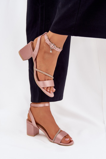 Rosa Damen High Heels mit glänzenden Details, Vinceza 20268