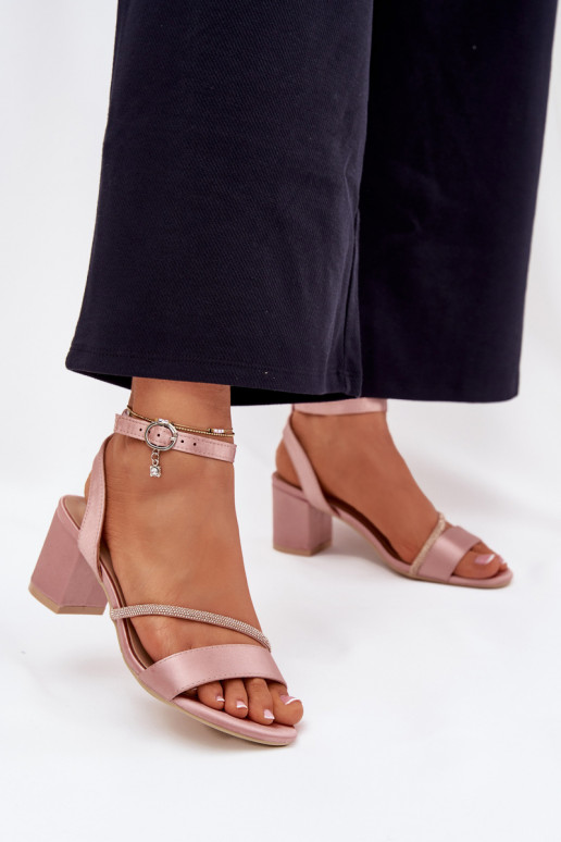 Rosa Damen High Heels mit glänzenden Details, Vinceza 20268