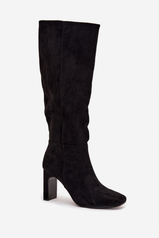 Damenstiefel mit Absätzen sich Zuarm laufen schZuarze Farbe Zamira Damenstiefel mit Absätzen sich Zuarm laufen schZuarze Farbe Zamira