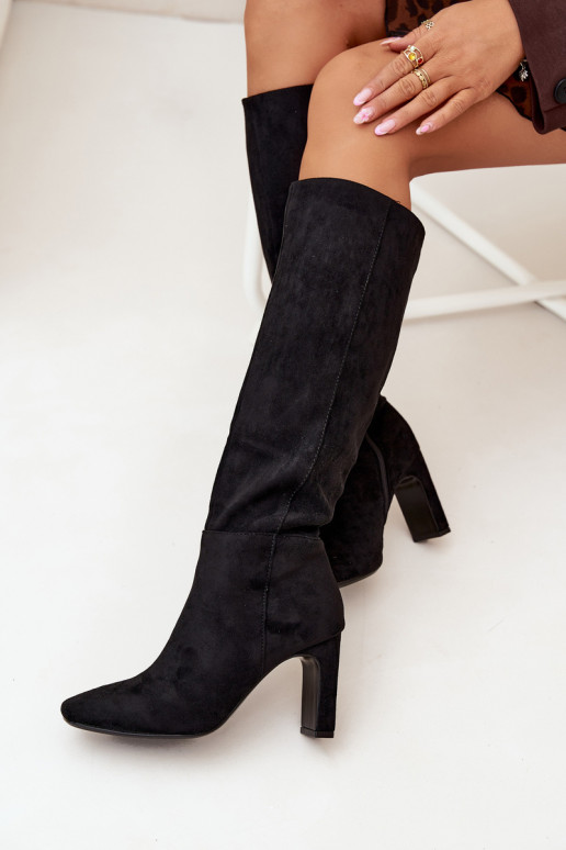 Damenstiefel mit Absätzen sich Zuarm laufen schZuarze Farbe Zamira Damenstiefel mit Absätzen sich Zuarm laufen schZuarze Farbe Zamira