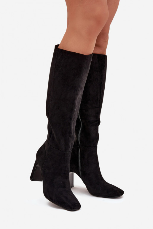 Damenstiefel mit Absätzen sich Zuarm laufen schZuarze Farbe Zamira Damenstiefel mit Absätzen sich Zuarm laufen schZuarze Farbe Zamira