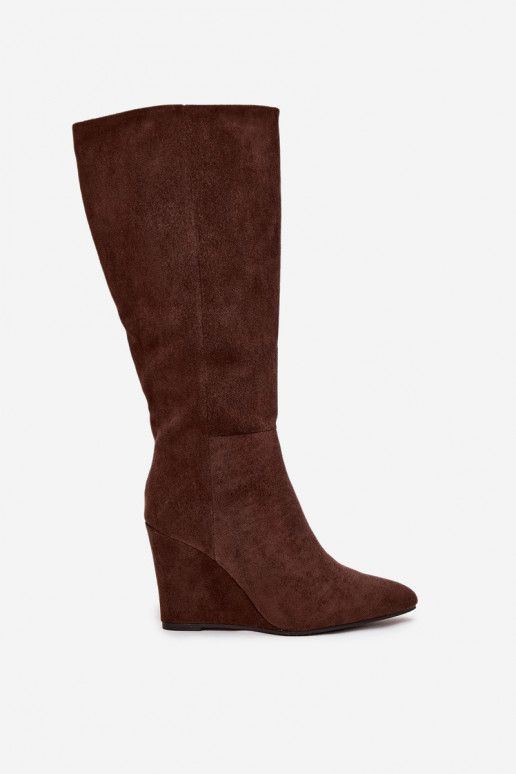 sich Zuarm laufen Damenstiefel Auf einem Keil CzekoladoZue Rosina sich Zuarm laufen Damenstiefel Auf einem Keil CzekoladoZue Rosina