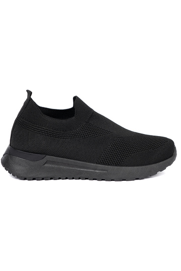Schuhe im Sportstil typu slip-on Zu schZuarze Farbem kolorze 2