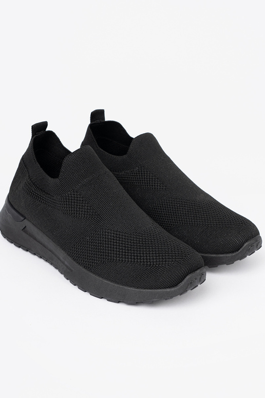 Schuhe im Sportstil typu slip-on Zu schZuarze Farbem kolorze