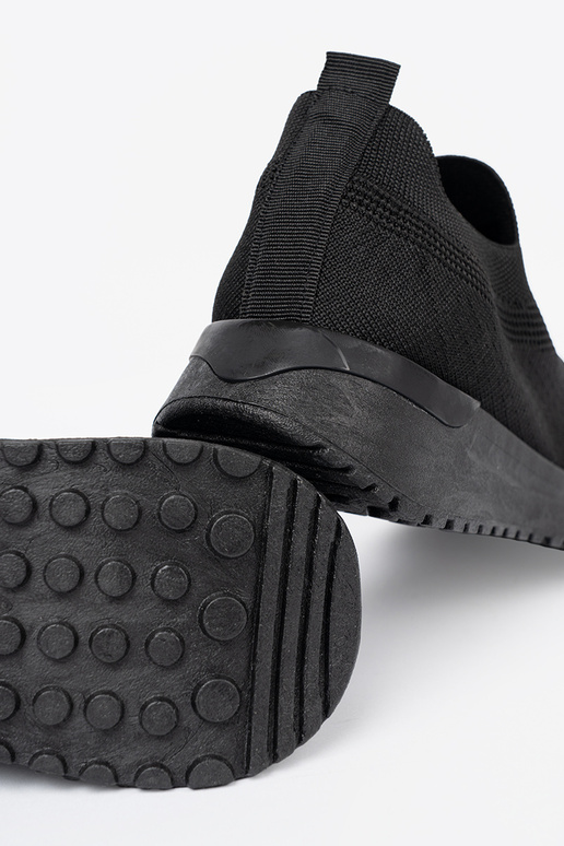 Schuhe im Sportstil typu slip-on Zu schZuarze Farbem kolorze