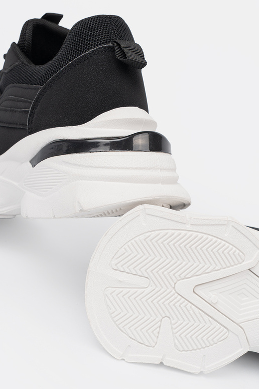 schZuarze Farbe Sport Sneakers Stilvollllschuhe na grubej Zueiße Farbej podeszZuie