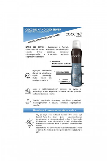 Coccine Ermöglichtno Deo Silver Schuherfrischer 75ml 2