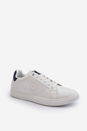Niedrige Herren Freizeitschuhe aus Eco-Leder Big Star NN174282 weiße Farbe