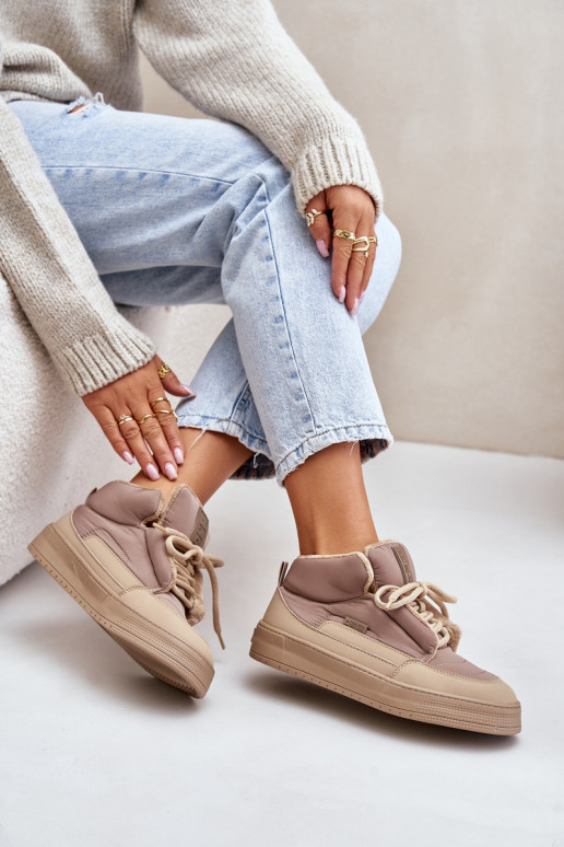 Schneestiefel Feminin Big Star OO274A532 Beige Schneestiefel Feminin Big Star OO274A532 Beige