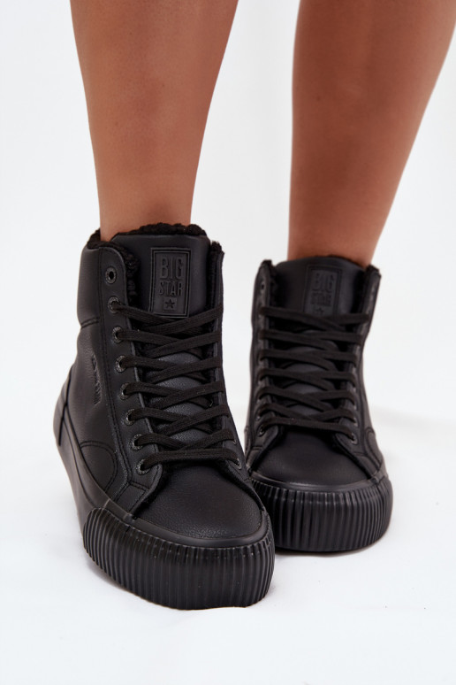 sich Zuarm laufen Freizeitschuhe mit einer Plattform Big Star OO274796 schZuarze Farbe