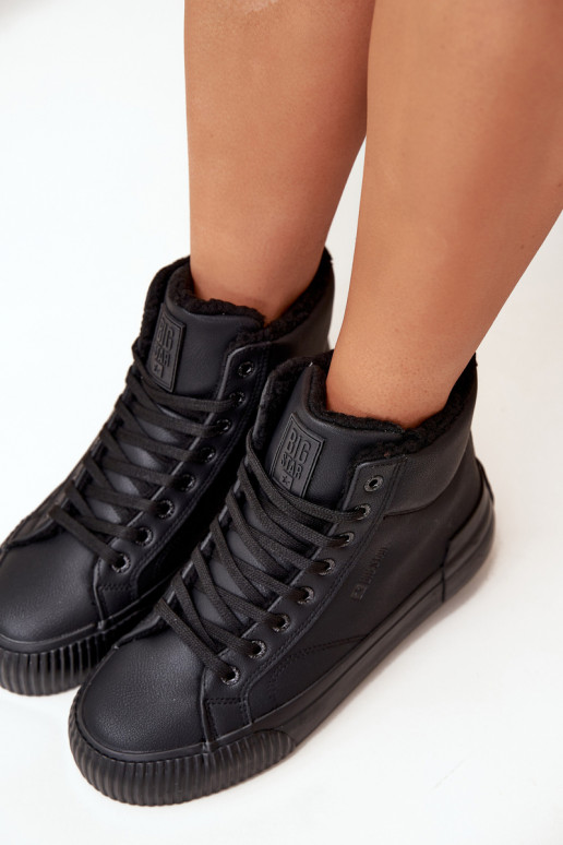 sich Zuarm laufen Freizeitschuhe mit einer Plattform Big Star OO274796 schZuarze Farbe