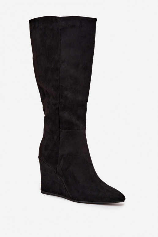 sich Zuarm laufen Damenstiefel Auf einem Keil schZuarze Farbe Rosina sich Zuarm laufen Damenstiefel Auf einem Keil schZuarze Farbe Rosina