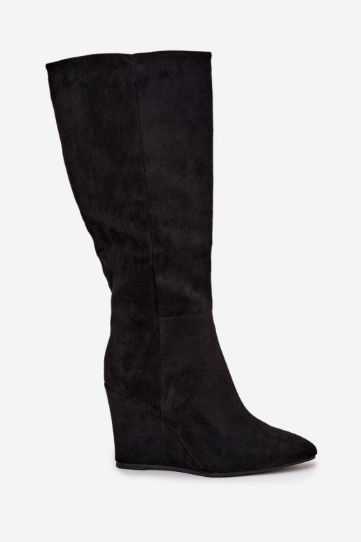 sich Zuarm laufen Damenstiefel Auf einem Keil schZuarze Farbe Rosina sich Zuarm laufen Damenstiefel Auf einem Keil schZuarze Farbe Rosina