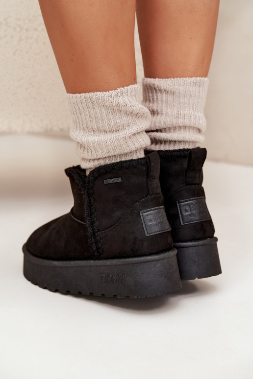 Schneestiefel Feminin mit einer PlattformPrzeszyciami Big Star SS274128 schZuarze Farbe Schneestiefel Feminin mit einer PlattformPrzeszyciami Big Star SS274128 schZuarze Farbe