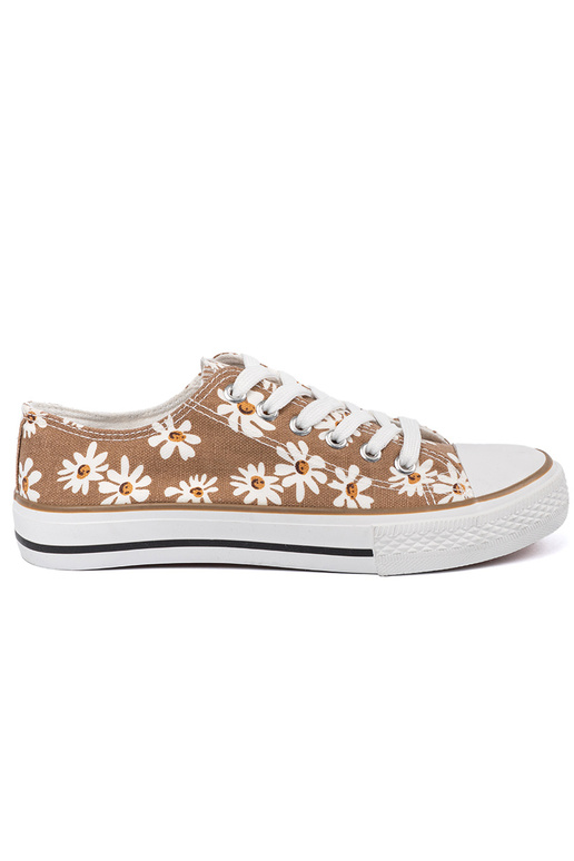 Beige Frauen Schuhe Zu Blumen