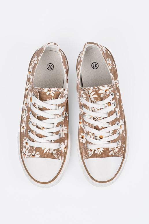 Beige Frauen Schuhe Zu Blumen