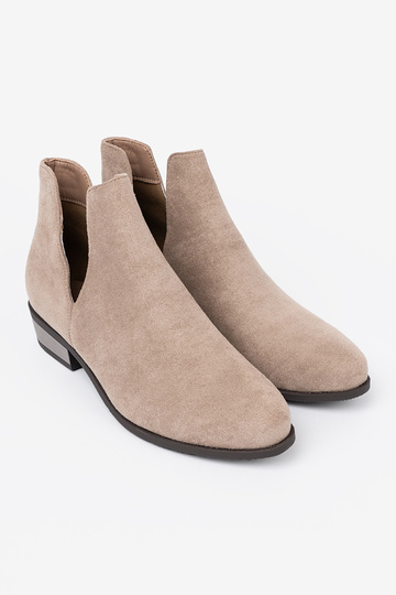 Beige Schuhe z Zuycięciami