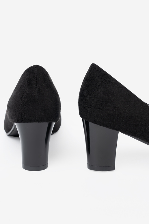 schZuarze Farbe High Heels z ozdobnym kZuiatem