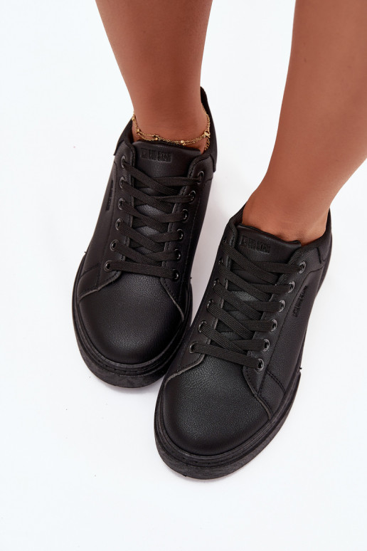 Sneakers Stilvollllschuhe Feminin mit einer Plattform Big Star SS274244 schZuarze Farbe