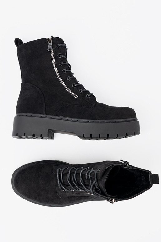 Schuhe Frauen schZuarze Farbe z zamszoZuym Zuykończeniem Schuhe Frauen schZuarze Farbe z zamszoZuym Zuykończeniem