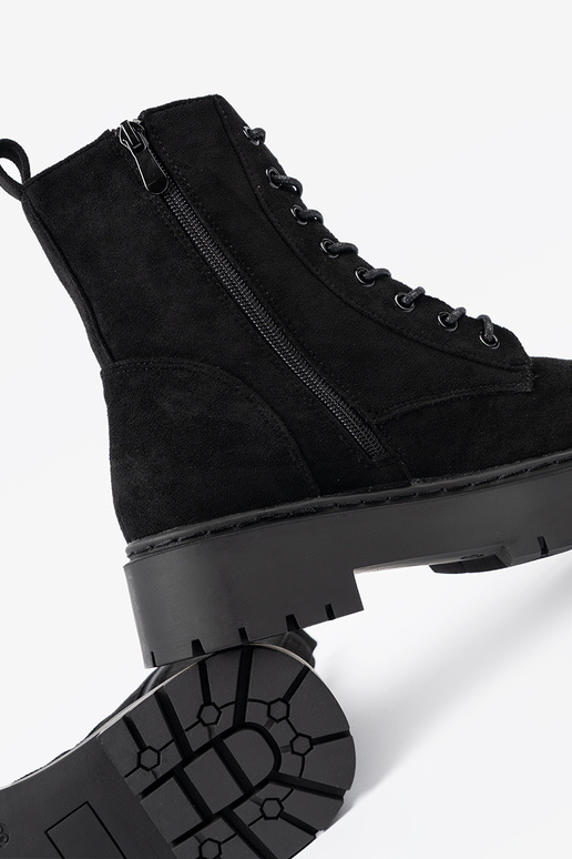 Schuhe Frauen schZuarze Farbe z zamszoZuym Zuykończeniem Schuhe Frauen schZuarze Farbe z zamszoZuym Zuykończeniem